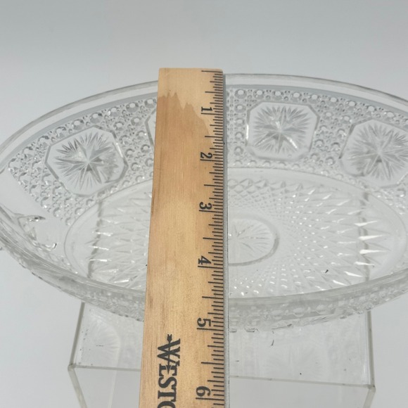 EAPG Imperial Amelia Clear Relish Oval Dish with Handles Vintage - Picture 4 of 5